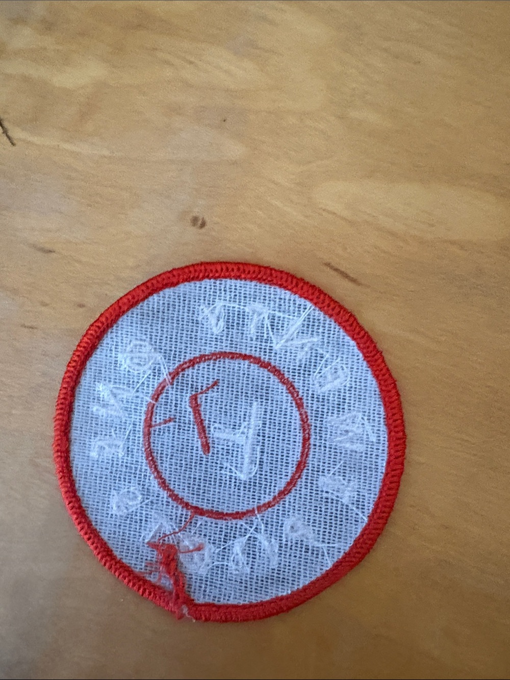 Twenty One Pilots Round Logo Patch - Black & Red - Picture 2 of 2